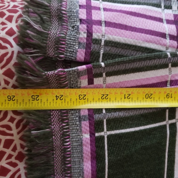 Pinko Green and Purple Plaid Pencil Skirt - Picture 8 of 8